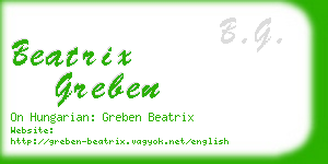 beatrix greben business card